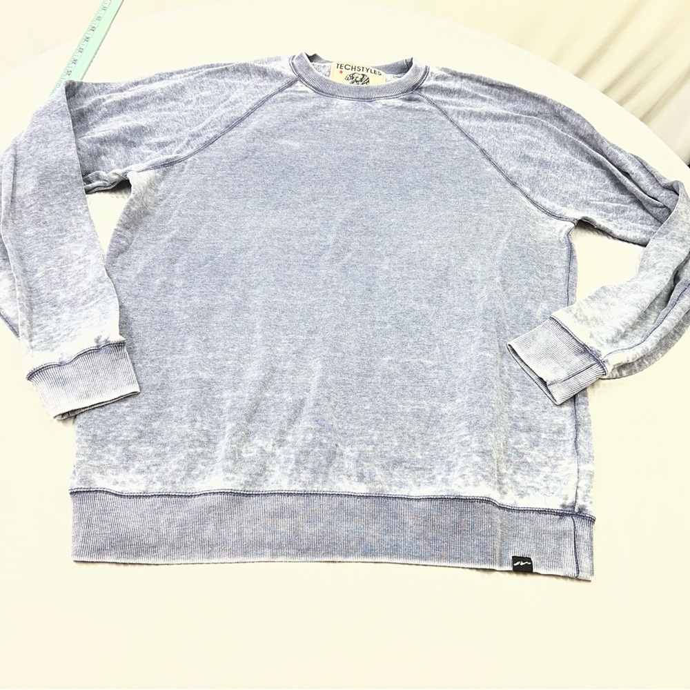 Women's Heather Blue Crew Neck Sweater